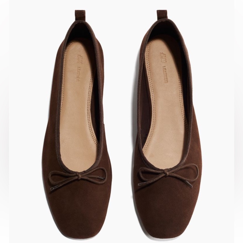 H&M Brown Suede Flats
